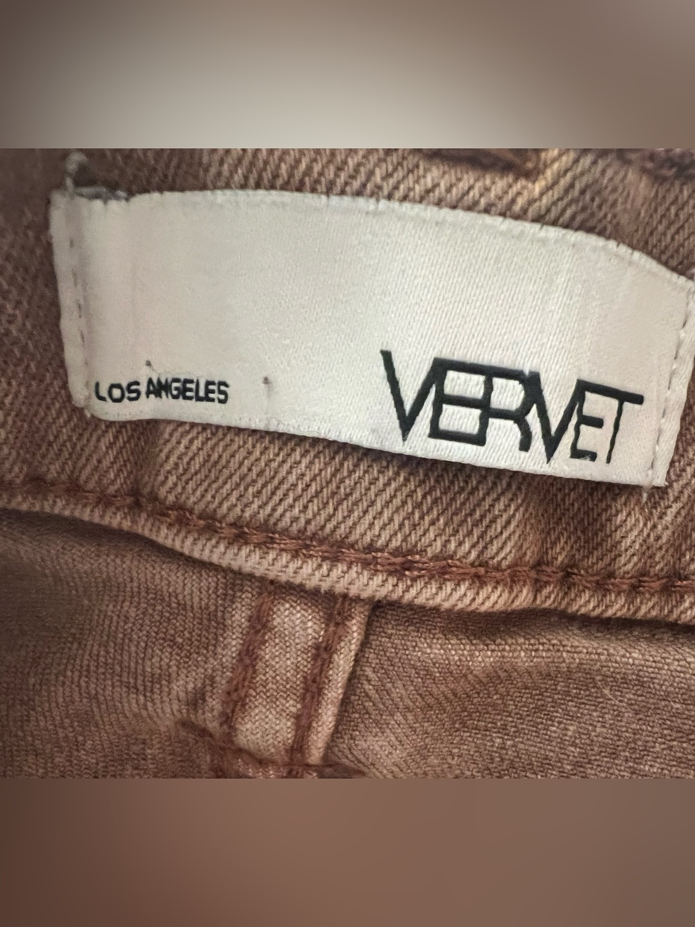 Vervet Los Angeles Brown Cargo Jeans Sz 27 - Picture 3 of 7